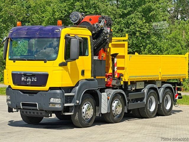 Jeřáb na nákladním automobilu MAN TGS 41.480 * PK 36002 + JIB 060B + FUNK * 8x4