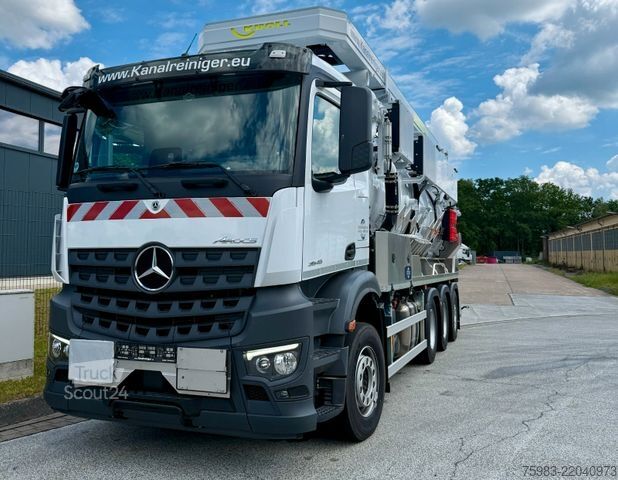 Saugwagen MERCEDES-BENZ AROCS 3545 L 8x4 BL - Kroll ADR Sauger WRP