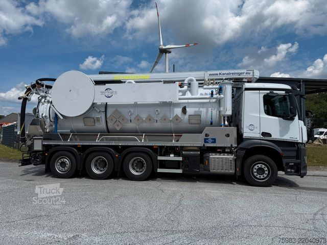 Saugwagen MERCEDES-BENZ AROCS 3545 L 8x4 BL - Kroll ADR Sauger WRP