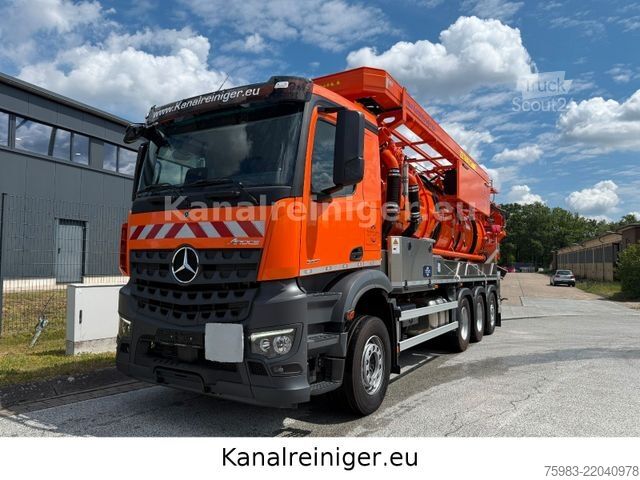 Saugwagen MERCEDES-BENZ Arocs 3551 8x4 BL Kroll Wasserrückgewinner