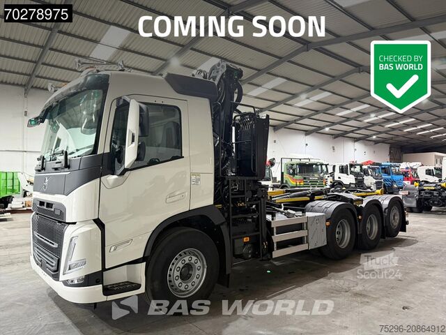 Containertransport (haakarmsysteem) Volvo FM 460 8X4 NEW! Palfinger Q200Z95TR HPLS Crane ...