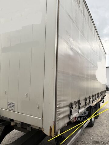 Caja intercambiable con toldo Krone Jumbo 7,82m 3m hoch Hubdach + Edscha