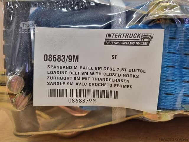 Cinto de carga 9m com ganchos fechados Loading belt 9m with closed hooks 