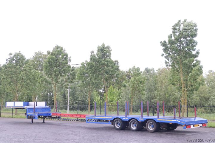 Semi-remorque surbaissée Broshuis E-219/27S | 6 METER EXTENTION | STEERING AXLE