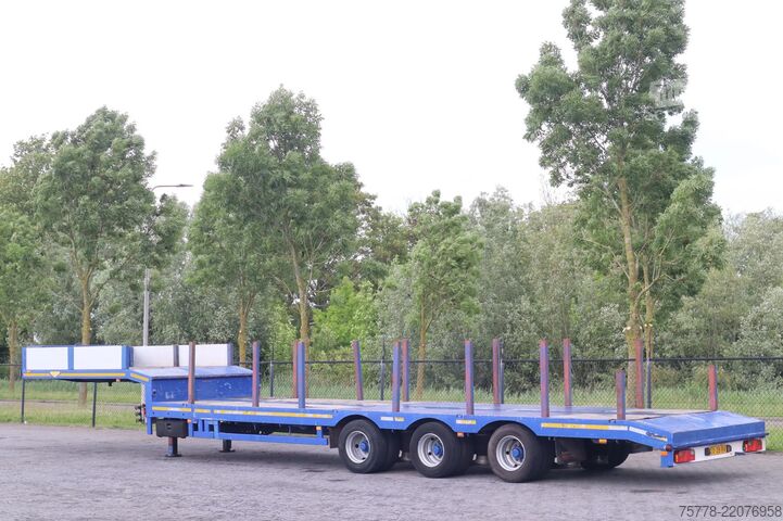 Semi-remorque surbaissée Broshuis E-219/27S | 6 METER EXTENTION | STEERING AXLE
