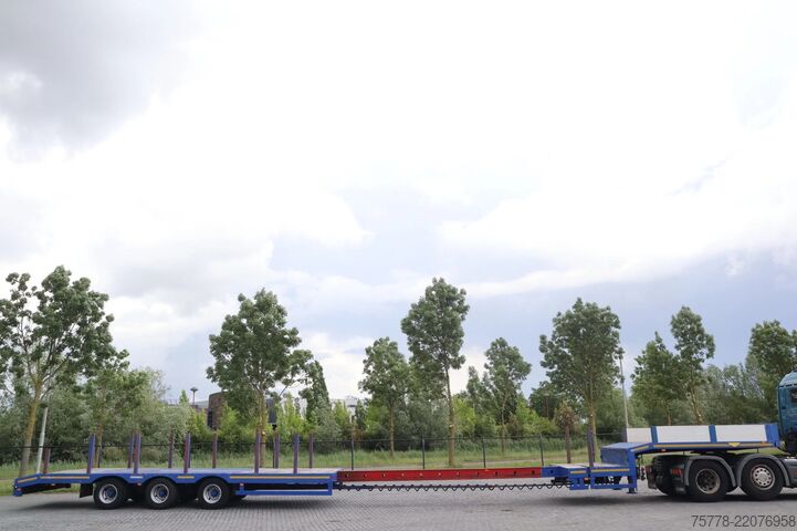Semi-remorque surbaissée Broshuis E-219/27S | 6 METER EXTENTION | STEERING AXLE