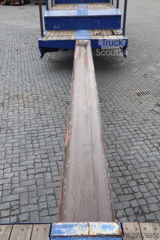 Semi-remorque surbaissée Broshuis E-219/27S | 6 METER EXTENTION | STEERING AXLE