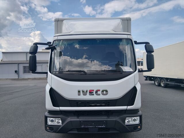 Vrachtwagen met bakwagen Iveco EuroCargo ML 75 E 19/P LBW Rückfahrkamer