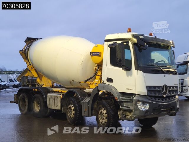 Mixer Mercedes Arocs 3240 8X4 9m3 mixer Steelsuspension Automa...
