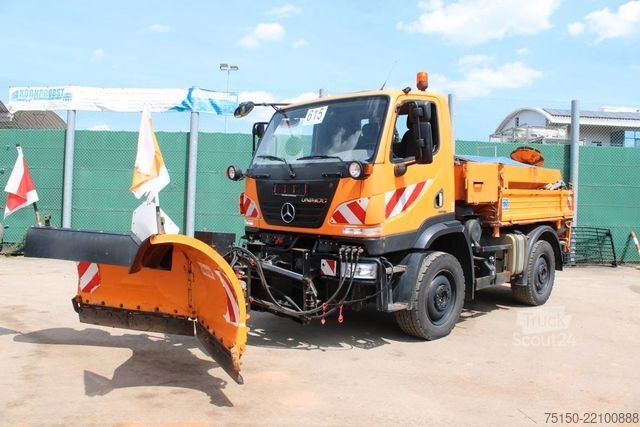 Driezijdige kipper UNIMOG 405/70 - U20 4x4 WINTERDIENST - KRAN Nr.: 615