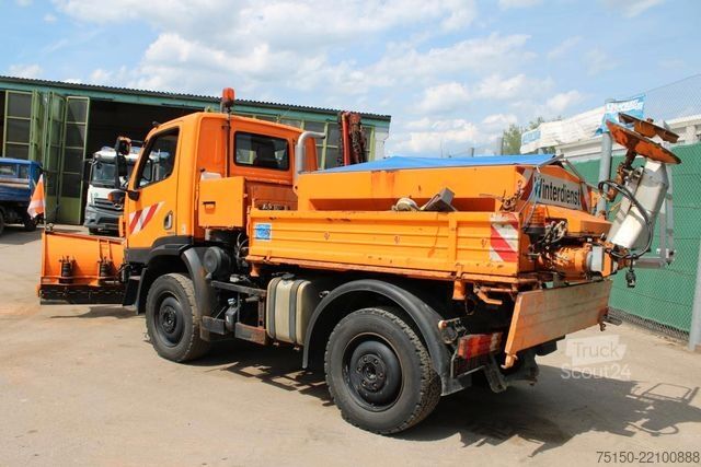 Driezijdige kipper UNIMOG 405/70 - U20 4x4 WINTERDIENST - KRAN Nr.: 615
