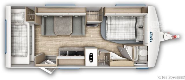 Caravana FENDT Bianco Selection 550 SKM Modell 2026 / 2000 kg /