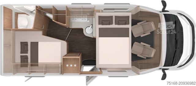 Teilintegriertes Wohnmobil KNAUS L!VE WAVE 650 MF Platinum Selection Modell 2025