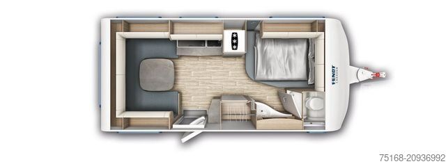 Caravana FENDT Tendenza 465 SFB Modell 2026 / 1800 kg / Pamplon
