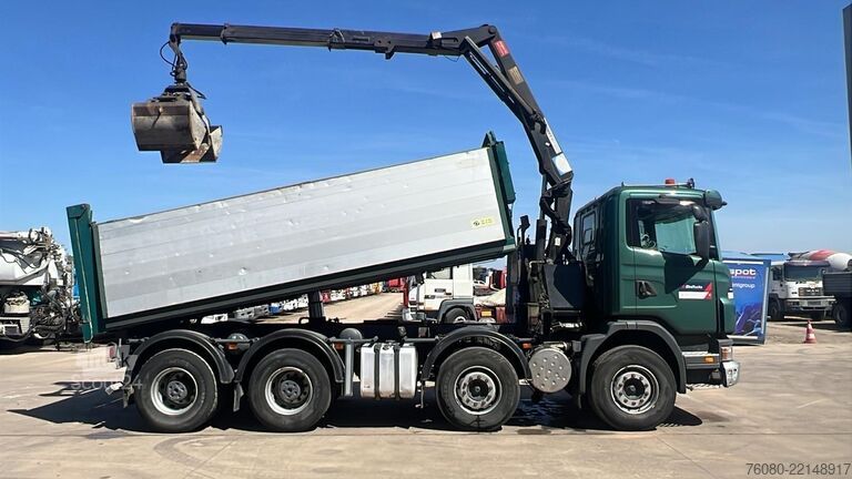 Kipper met kraan Scania G 380 (EURO 5 / BIG HUB / STEEL SUSP. / HMF 164...