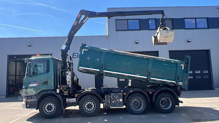 Kipper met kraan Scania G 380 (EURO 5 / BIG HUB / STEEL SUSP. / HMF 164...