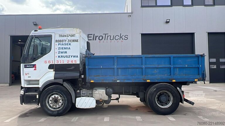 3-zijdenkipper Renault Premium 340 (POMPE MANUELLE / MANUAL PUMP / GRA...