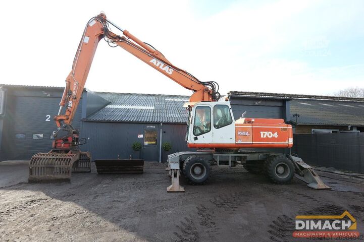 Materiaalinkäsittelykone ATLAS 1704 triple giek - overslagkraan 4x4 - 4 stempe...