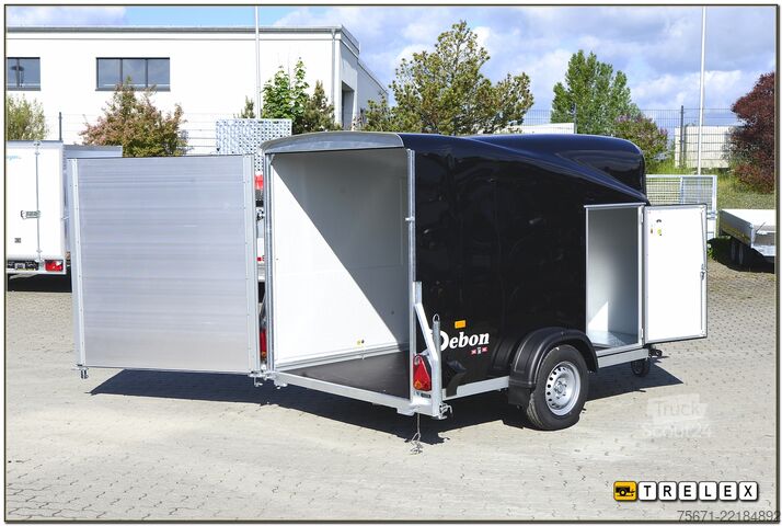 Koteloperävaunu Debon Cargo 1300.02 schwarz / Seitentür