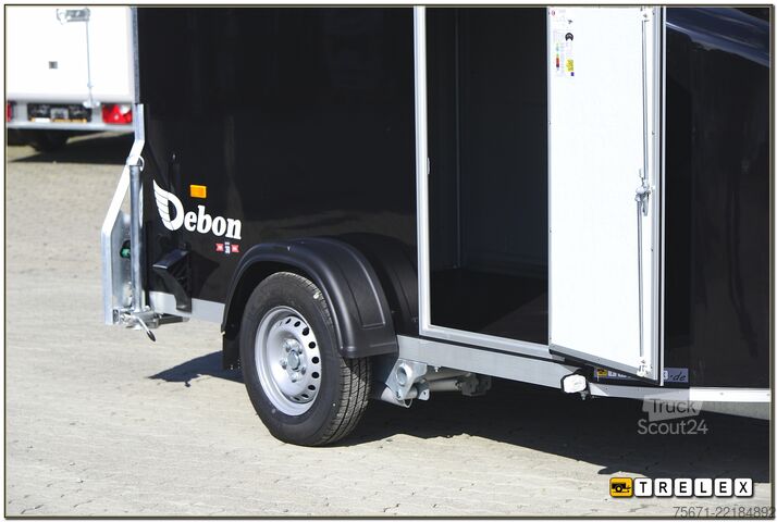 Koteloperävaunu Debon Cargo 1300.02 schwarz / Seitentür