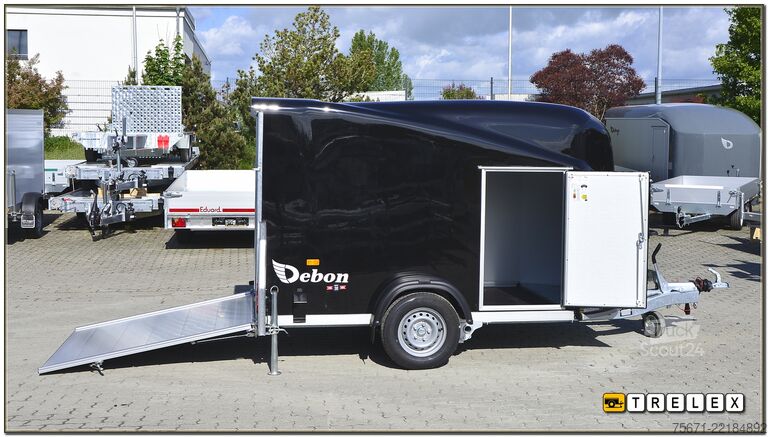 Koteloperävaunu Debon Cargo 1300.02 schwarz / Seitentür