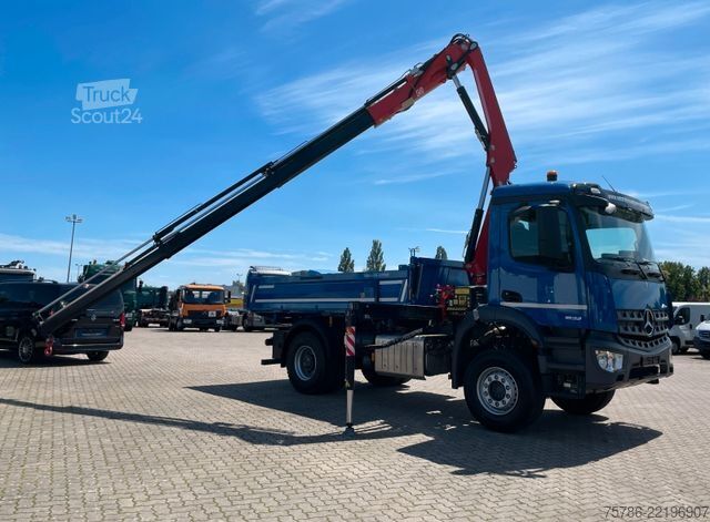 Tipvogn MERCEDES-BENZ Arocs 1832/ Fassi F 120+Funk/ 2xAHK/ AC/ Org. KM