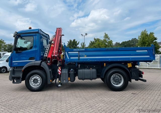 Tipvogn MERCEDES-BENZ Arocs 1832/ Fassi F 120+Funk/ 2xAHK/ AC/ Org. KM