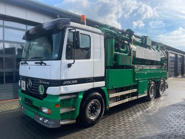 Vákuumtartályos teherautó MERCEDES-BENZ Actros 2535 6x2 Müller 14m³ Canalmaster F 145 E