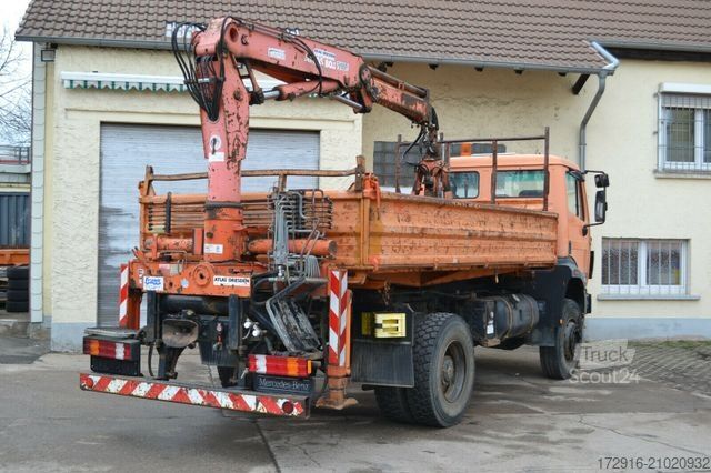 Autre MERCEDES-BENZ 1824 AK Kipper Kran Allrad 4x4  191tkm Standheiz