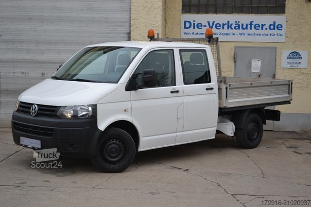 Fourgon pick-up VOLKSWAGEN T5 Doppelkabine DOKA 1. Hand KLIMA 2,0TDI 6 Sitz