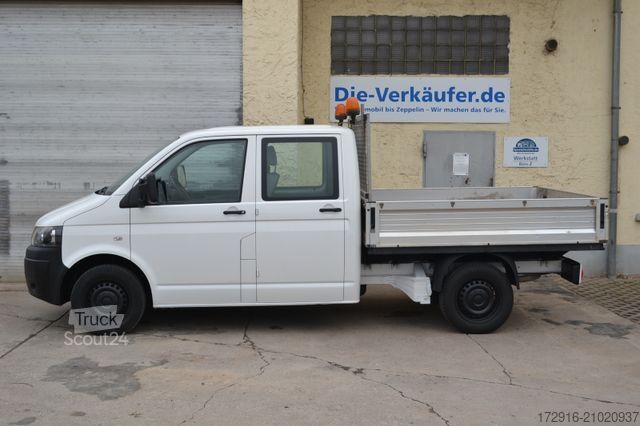 Fourgon pick-up VOLKSWAGEN T5 Doppelkabine DOKA 1. Hand KLIMA 2,0TDI 6 Sitz