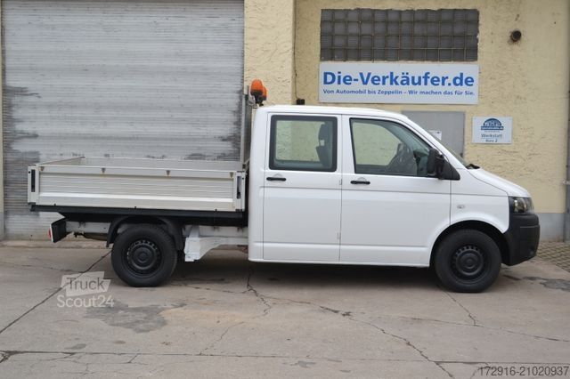 Fourgon pick-up VOLKSWAGEN T5 Doppelkabine DOKA 1. Hand KLIMA 2,0TDI 6 Sitz