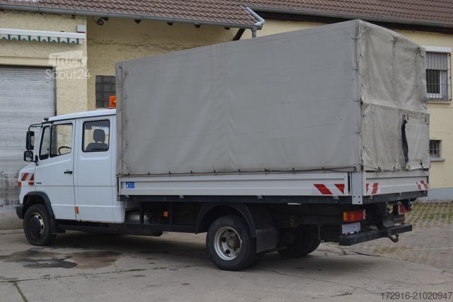 Schuifzeil bestelwagen MERCEDES-BENZ 816 Vario Pritsche Plane Doka 145tkm Bluetec 5