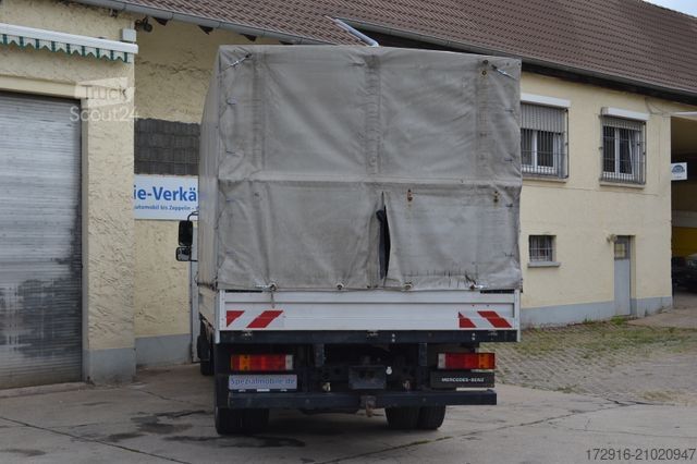 Schuifzeil bestelwagen MERCEDES-BENZ 816 Vario Pritsche Plane Doka 145tkm Bluetec 5