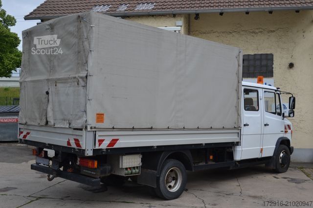 Schuifzeil bestelwagen MERCEDES-BENZ 816 Vario Pritsche Plane Doka 145tkm Bluetec 5