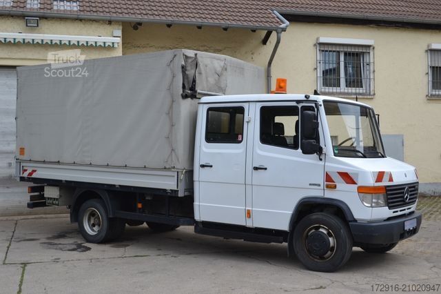 Schuifzeil bestelwagen MERCEDES-BENZ 816 Vario Pritsche Plane Doka 145tkm Bluetec 5