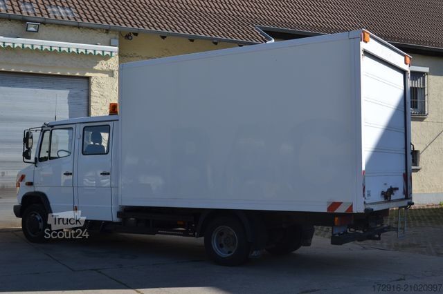 Vrachtwagen met bakwagen MERCEDES-BENZ Vario 816 Koffer Doppelkabine 1.Hand 105tkm Bl