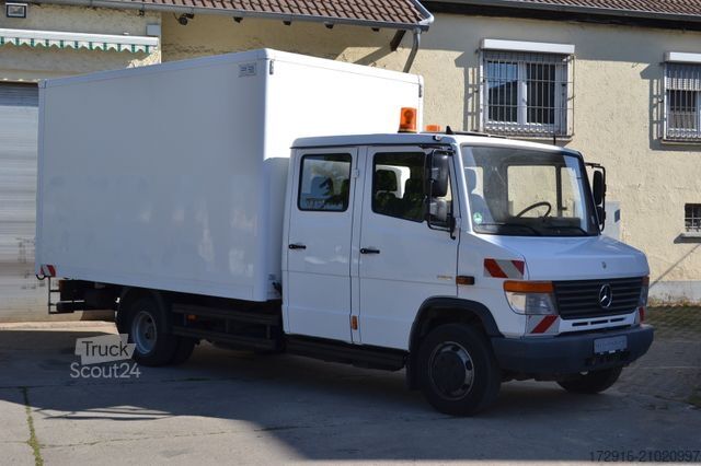 Vrachtwagen met bakwagen MERCEDES-BENZ Vario 816 Koffer Doppelkabine 1.Hand 105tkm Bl