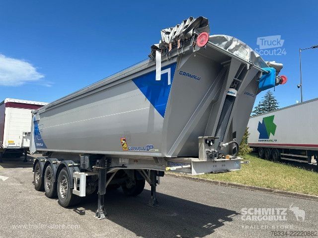 Semi-reboque basculante  Semitrailer Tipper Steel half pipe body