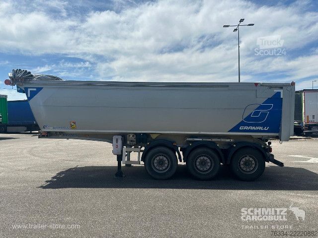 Semi-reboque basculante  Semitrailer Tipper Steel half pipe body