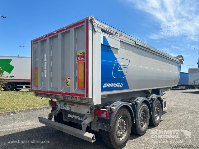 Semi-reboque basculante  Semitrailer Tipper Steel half pipe body