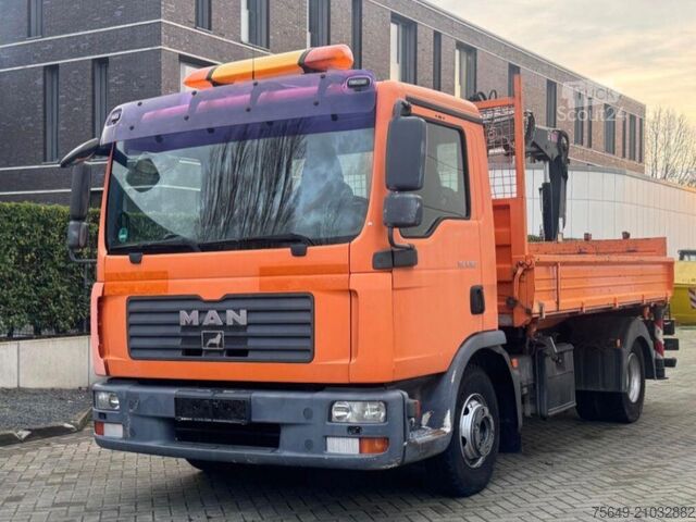 Grue à tour MAN TGL 8.180 4x2 BB TGL 8.180 4x2 BB, 2x AHK, Heckkran Hiab XS 066 DS-2 Duo