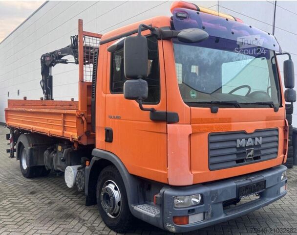 Grue à tour MAN TGL 8.180 4x2 BB TGL 8.180 4x2 BB, 2x AHK, Heckkran Hiab XS 066 DS-2 Duo