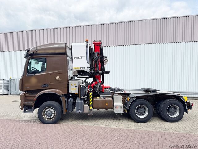 Torenkraan Mercedes-Benz Arocs 3351 LS 6x6 Arocs 3351 LS 6x6, Grounder, MirrorCam, Navi, Krankabine, Kran Epsilon S260Z96