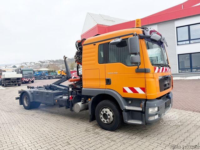 Camion benne à bras amovible MAN TGM 16.250 4x2 BL TGM 16.250 4x2 BL, Kran Atlas AK 65.2-A2L, City-Abroller