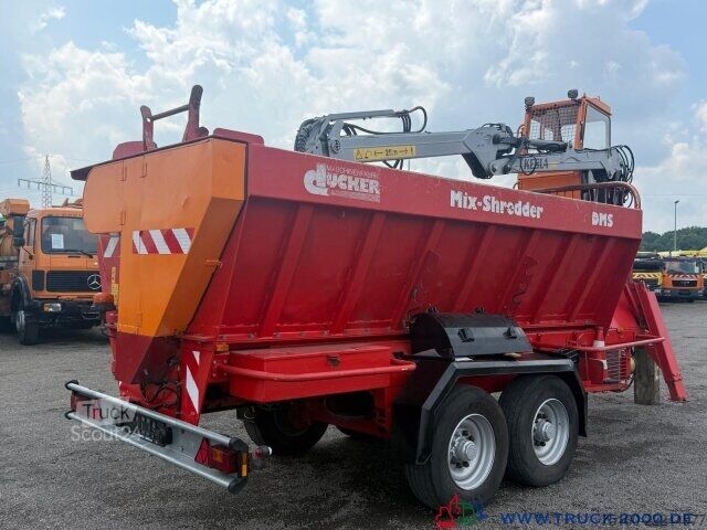 Tarım makinesi Dücker Holz Schredder DMS500S Kran Kesla+Kabine+Greifer