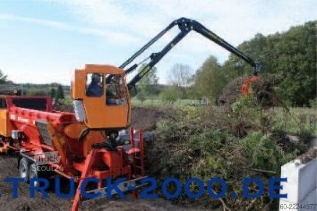 Tarım makinesi Dücker Holz Schredder DMS500S Kran Kesla+Kabine+Greifer