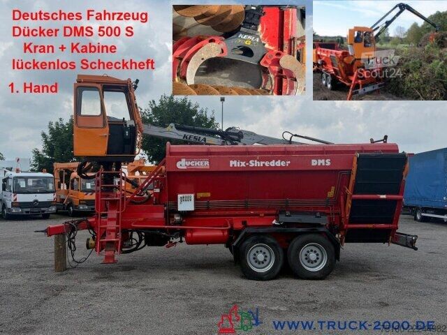 Prikolica Dücker Dücker Holz Schredder DMS500S Kran Kesla+ Kabine