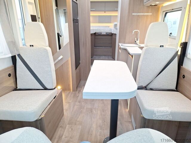 Halvintegreret autocamper CARADO pro+ T 457 Hubbett, SAT+TV, NAVI+RFK, COMBI 6E