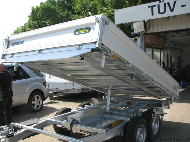 Three-way tipper trailer UNSINN FZ-TECHNIK Dreiseitenkipper 3500kg 3,66 x 2,04, elektrisch